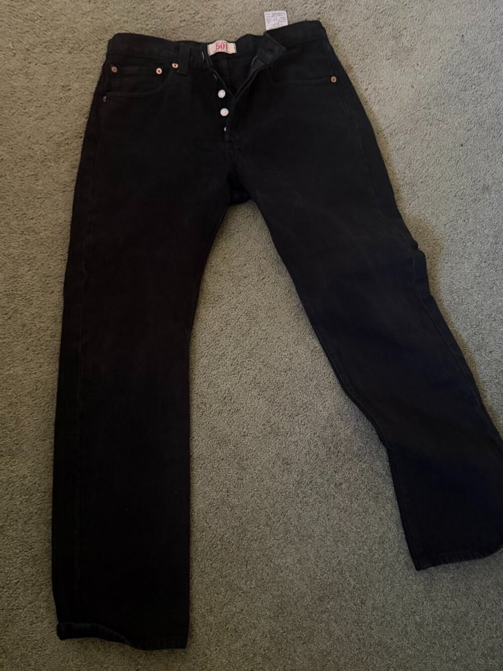 Levi Strauss 501 straight leg button fly jeans